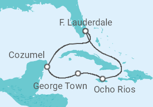 Itinerario della crociera Giamaica, Isole Cayman, Messico - Holland America Line