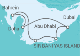 Itinerario della crociera Emirati Arabi - Celestyal Cruises