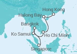 Itinerario della crociera Vietnam, Thailandia - Regent Seven Seas