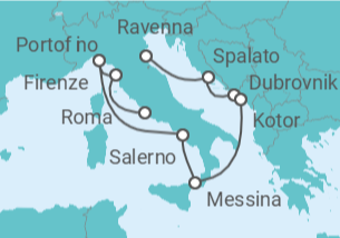 Itinerario della crociera Croazia, Montenegro, Italia - Celebrity Cruises
