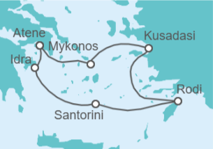 Itinerario della crociera Grecia, Turchia - Celebrity Cruises
