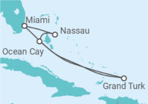 Itinerario della crociera Bahamas - MSC Crociere