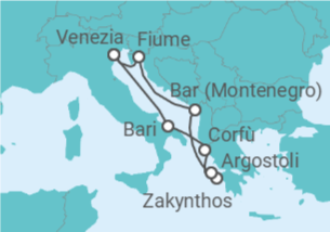 Itinerario della crociera Grecia, Italia - Costa Crociere