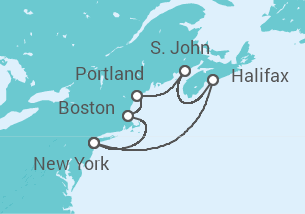 Itinerario della crociera Stati Uniti, Canada - Princess Cruises