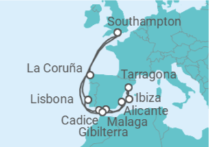 Itinerario della crociera Spagna, Gibilterra, Portogallo - MSC Crociere