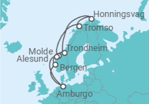 Itinerario della crociera Norvegia - MSC Crociere