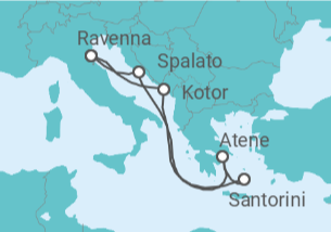 Itinerario della crociera Montenegro, Grecia, Croazia - Royal Caribbean