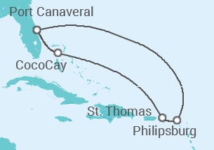 Itinerario della crociera Isole Vergini statunitensi, Sint Maarten - Royal Caribbean