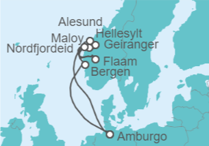Itinerario della crociera Norvegia - Costa Crociere