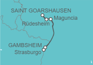 Itinerario della crociera Germania, Francia - CroisiEurope