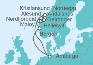 Itinerario della crociera Norvegia - Costa Crociere