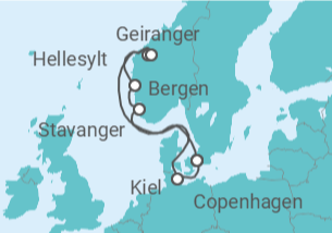 Itinerario della crociera Norvegia, Germania - Costa Crociere