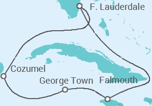 Itinerario della crociera Giamaica, Isole Cayman, Messico - Disney Cruise Line
