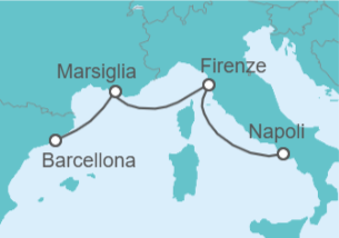 Itinerario della crociera Italia, Francia - MSC Crociere
