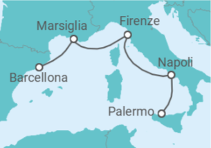 Itinerario della crociera Italia, Francia - MSC Crociere