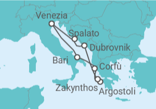 Itinerario della crociera Grecia, Croazia, Italia Bevande Incluse - Costa Crociere