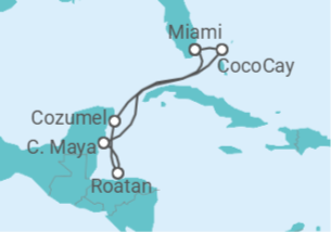 Itinerario della crociera Honduras, Messico - Royal Caribbean