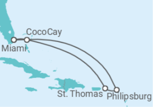 Itinerario della crociera Sint Maarten, Isole Vergini statunitensi - Royal Caribbean