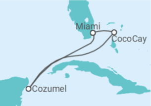Itinerario della crociera Messico - Royal Caribbean