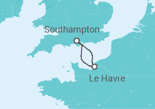 Itinerario della crociera Francia - Royal Caribbean