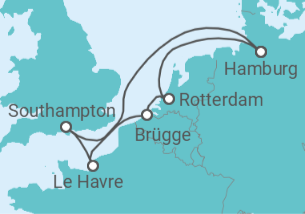 Itinerario della crociera Isole Canarie Bevande Incluse - AIDA