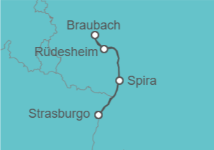 Itinerario della crociera Germania, Francia - CroisiEurope