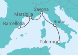 Itinerario della crociera Italia, Francia Bevande Incluse - Costa Crociere