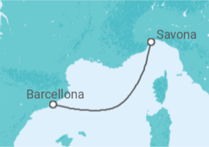 Itinerario della crociera Spagna Bevande Incluse - Costa Crociere