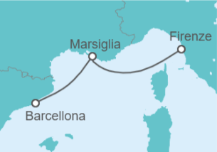 Itinerario della crociera Francia - MSC Crociere