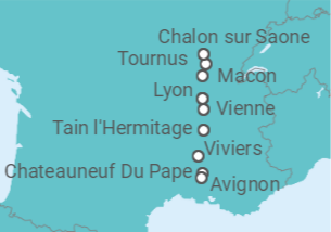 Itinerario della crociera Italia, Francia, Spagna - AIDA