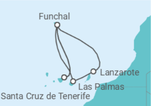 Itinerario della crociera Isole Canarie - Costa Crociere