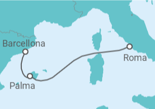 Itinerario della crociera Spagna - MSC Crociere