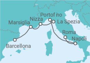 Itinerario della crociera Italia, Francia - Celebrity Cruises