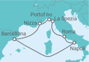 Itinerario della crociera Francia, Italia - Celebrity Cruises