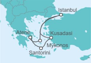 Itinerario della crociera Grecia, Turchia - Royal Caribbean