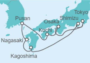 Itinerario della crociera Giappone, Corea del Sud - Celebrity Cruises