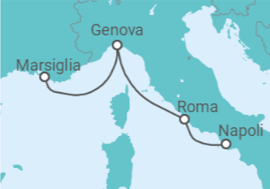 Itinerario della crociera Italia - Costa Crociere