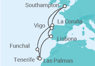 Itinerario della crociera Isole Canarie - Celebrity Cruises