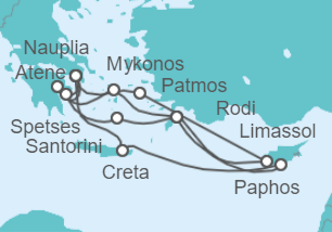 Itinerario della crociera Grecia, Turchia - Seabourn