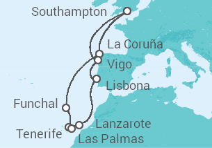 Itinerario della crociera Isole Canarie - Royal Caribbean