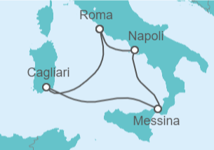 Itinerario della crociera Mini Crociera da Civitavecchia - Costa Crociere