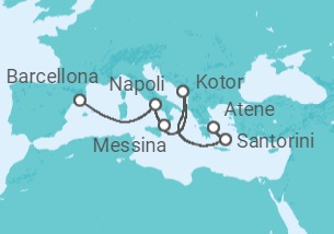 Itinerario della crociera Grecia, Montenegro, Italia - Princess Cruises