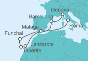 Itinerario della crociera Isole Canarie - MSC Crociere