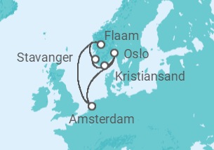 Itinerario della crociera Norvegia - Holland America Line