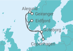 Itinerario della crociera Norvegia - Holland America Line