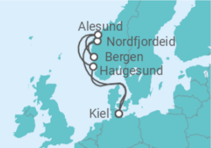 Itinerario della crociera Norvegia - MSC Crociere