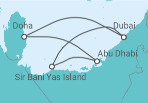 Itinerario della crociera Qatar, Emirati Arabi - MSC Crociere