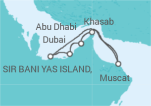 Itinerario della crociera Emirati Arabi, Oman - MSC Crociere