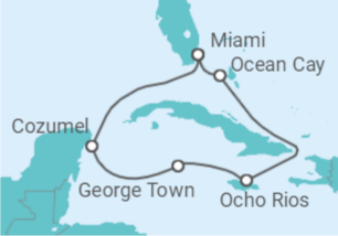 Itinerario della crociera Giamaica, Isole Cayman, Messico - MSC Crociere