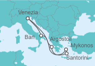 Itinerario della crociera Grecia, Italia - Costa Crociere